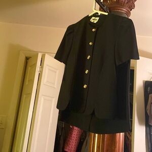 Black 2 PCs skirt set